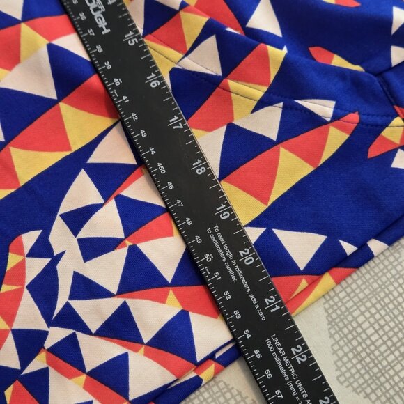 Adidas‎ Farm Rio Bold Blue Bliss Hoodie Womens Small 3 Stripe Training Cropped - Picture 8 of 15